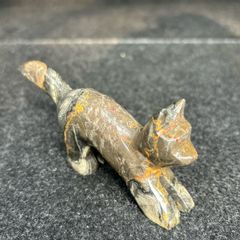 Small Carved Stone Cat