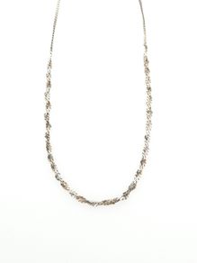 Vintage 925 Sterling Silver Woven Flat Link Italian Chain