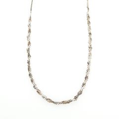 Vintage 925 Sterling Silver Woven Flat Link Italian Chain