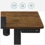 Electric Desk 140 x 60 cm Height-adjustable desk, electric, infinitely adjustable, spliced top, 4 height stored, cloth bag, Image 4