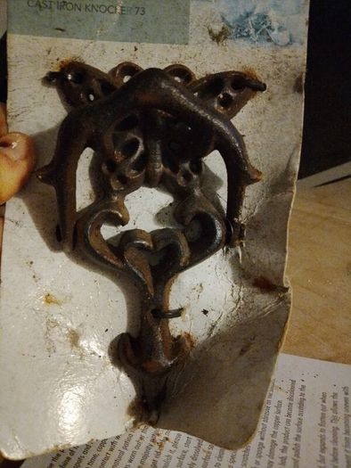 Ornate Cast Iron Butterfly Door Knocker