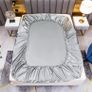 Brand New Fitted Sheet 200x200cm Satin Bonnet 30 cm Image 6