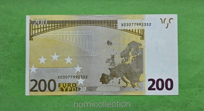 Germany 2002 year 200 Euro banknote.