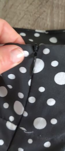 strapless Polka dot dress size small made in Italy