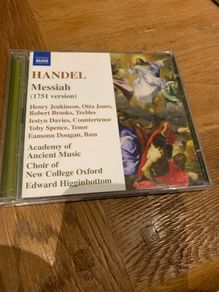 Handel, Choir Of New College Oxford, The Academy Of Ancient Music, Edward Higginbottom - Messiah
