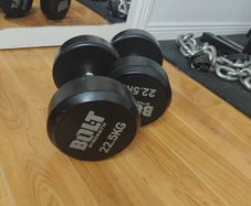22.5kg dumbbells
