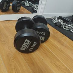 22.5kg dumbbells