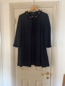 Navy long jacket