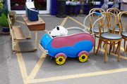 Irish Vintage Childrens Push Cart / Display Wagon