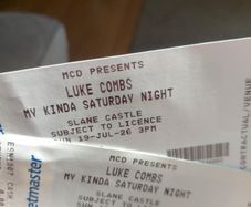 Luke Combs 2 x Tickets Slane Castle Sunday July 19th