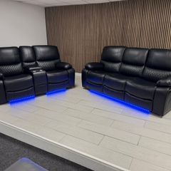 Rita Plus 3+2 Electric Leather Recliner Sofa Set