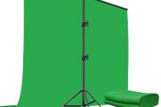 Green Screen Background with Stand 2x2M/6.5x6.5Ft,1.5 x2M GreenScreen Photography Backdrop Kit for Gaming,Photo Studio,Stream,Chroma Key (FREE POSTAGE)