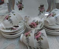 Royal Stuart 21 Piece China Teaset