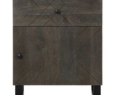 Bedside Cabinet Black 50x33x60 cm