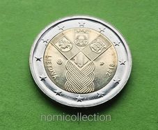 Lithuania 2018 year Uncirculated 2 Euro coin.