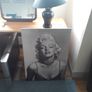 Marilyn Monroe and Audrey Hepburn canvas Image 3