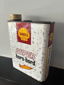 Vintage Shell Outboard Motor Oil Tin