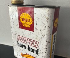 Vintage Shell Outboard Motor Oil Tin