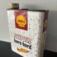 Vintage Shell Outboard Motor Oil Tin