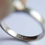 Vintage Sterling Silver 925 hallmarked Green Tourmaline Ring size R - 3,3g Image 9
