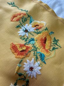 Stunning Hand Embroidered Table Cloth
