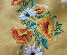 Stunning Hand Embroidered Table Cloth