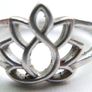 Vintage Lotus Sterling Silver 925 Ring (adjustable size) 2,72g Image 2