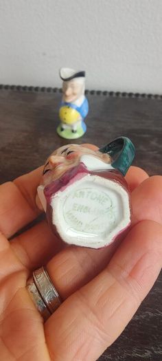 Vintage miniature china jugs, Denton and artone