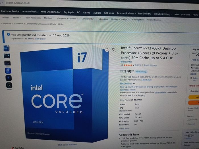 Intel Core i7-13700KF
