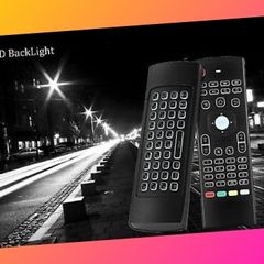 PREMIUM LIGHT IN THE DARK 2.4GHz Wireless Airmouse Keyboard Remote for Android TV Box Mini PC Backlight / Backlit