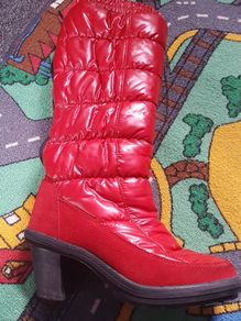 Red stunning DISKO boots size 6