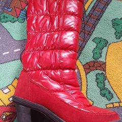 Red stunning DISKO boots size 6