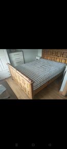 Solid Wood King Size Bed