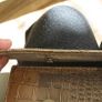 Ladies champagne clutch evening bag Image 9
