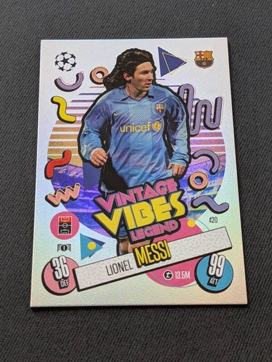 Lionel Messi Vintage Vibes Legend Topps Match Attax 24/25 #420
