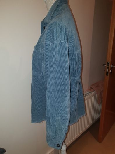 Zara blue corduroy shacket xs uk8-10