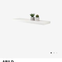 X2  JYSK white Abild Floating Shelves