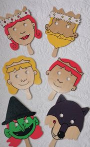6 Quality Wooden Masks for Storytelling/Drama/Play