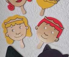 6 Quality Wooden Masks for Storytelling/Drama/Play