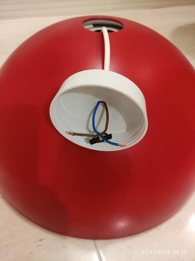 Ikea Ceiling Light Red