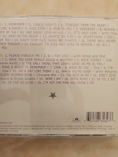 Bryan Adams 2CD  - Anthology