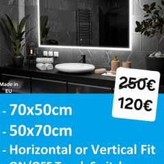 LED Bathroom Mirror 50cm wide