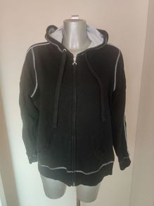 Marks&Spencer black zipped hoodie size UK18/20 EU46/48 Postage included