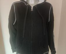 Marks&Spencer black zipped hoodie size UK18/20 EU46/48 Postage included