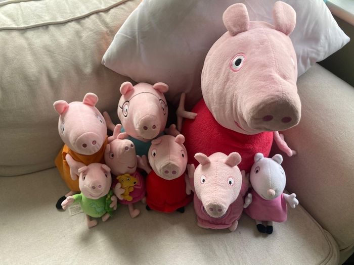 peppa pig teddies x 8