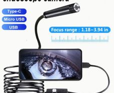 Waterproof 7mm 6LED 5M USB Wire Inspection Camera - 25441