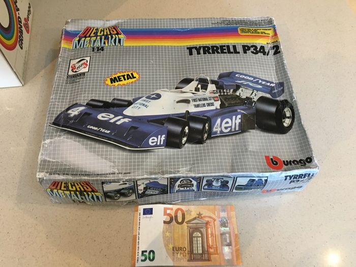 Model Car Kit Tyrrell P34/2 Formula 1 Scale 1 14 Burago