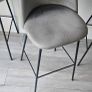 Set of 4 Light Grey Bar Stools Image 4