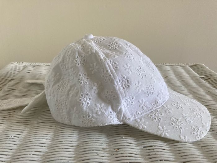 Primark White Bow Cap, One Size