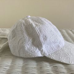 Primark White Bow Cap, One Size